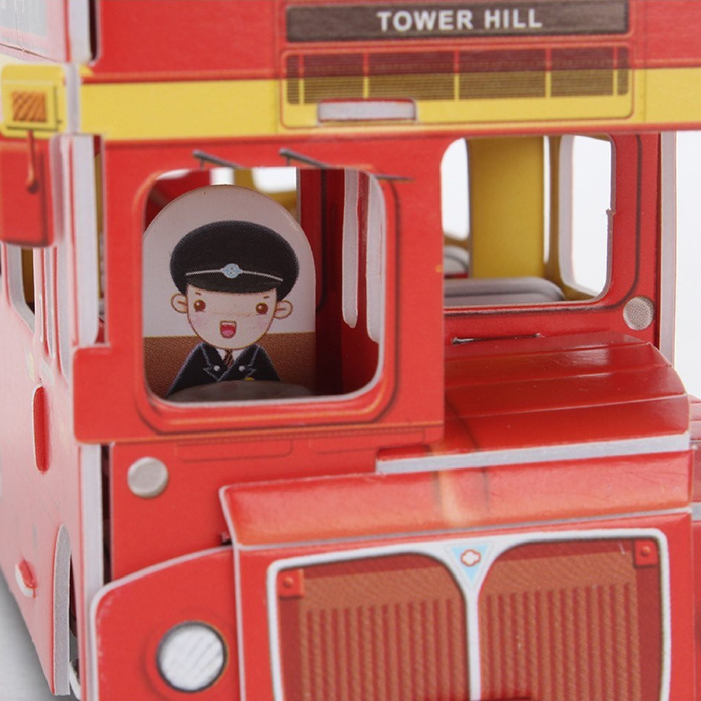 Трехмерная головоломка-конструктор CubicFun Дабл Декер серия мини (S3018h)